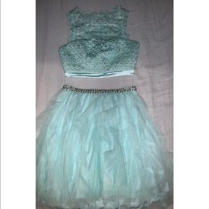 Turquoise party dress